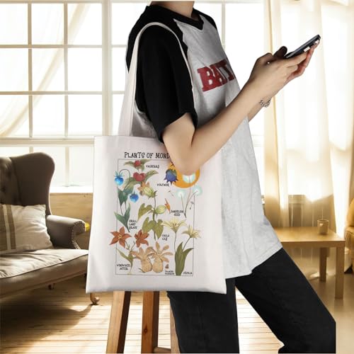 Bolsa tote de lona con diseño de anime miniatura 2