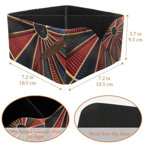 Pot de rangement pour bureau cible de fléchettes à 4 compartiments de tri