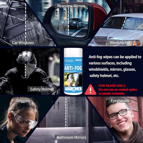 SHIELDOM Anti-Fog Wipes 40 Pack
