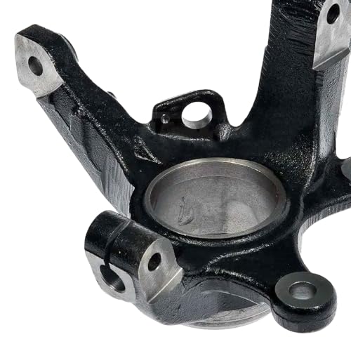 Image of Detroit Axle - Front Left Steering Knuckle for Ford 2005-2012 Escape, 2005-2011 Mazda Tribute Mercury Mariner, 2006 2007 2008 2009 2010 Driver Side Steering Knuckle Assembly Replacement