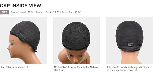 Miniatura 3 de Janet Collection Lujosa peluca MALIA de cabello humano 100% virgen (1B)