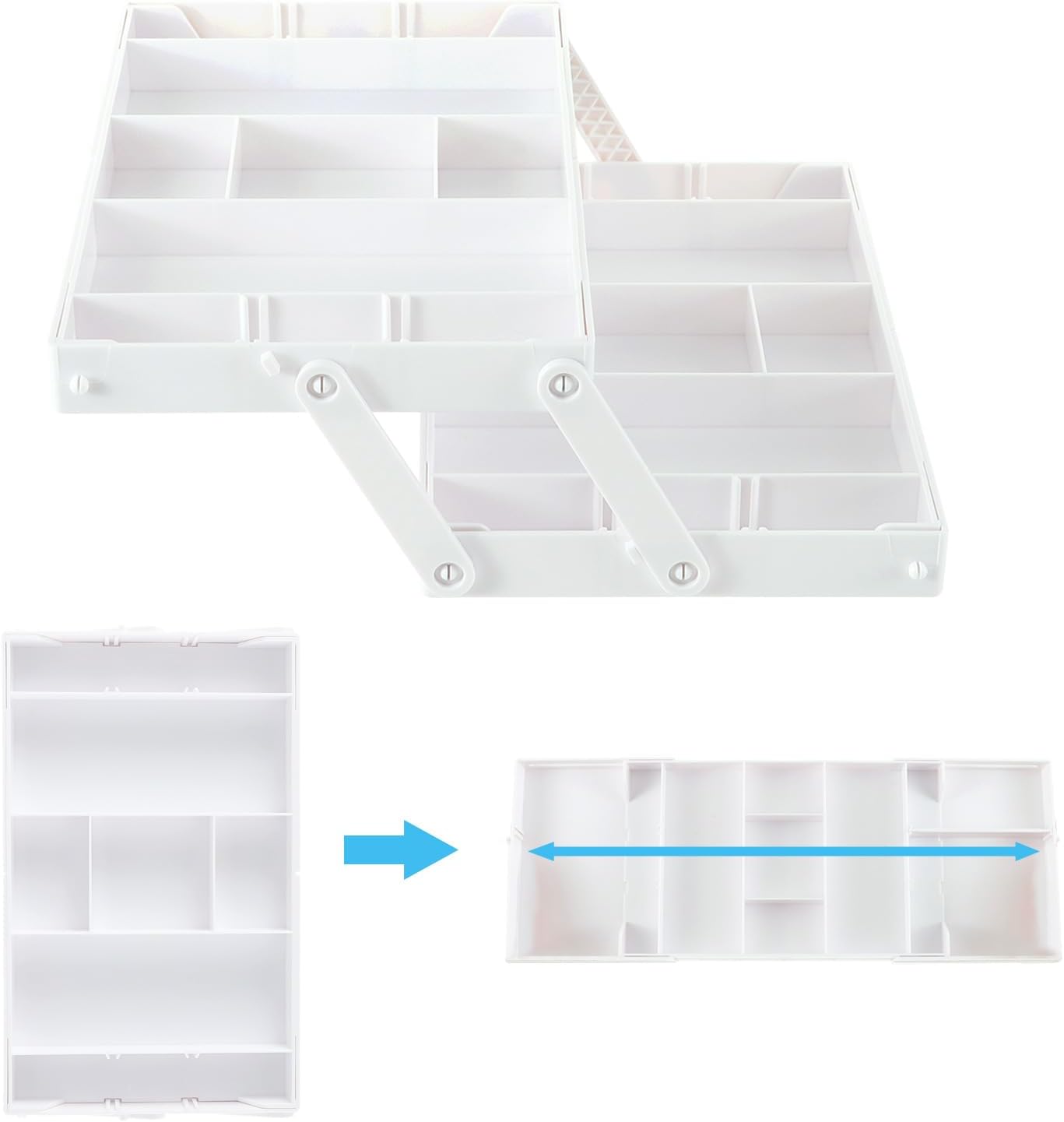 Dazzleimart Shallow Drawer Storage Organizer, Bathroom