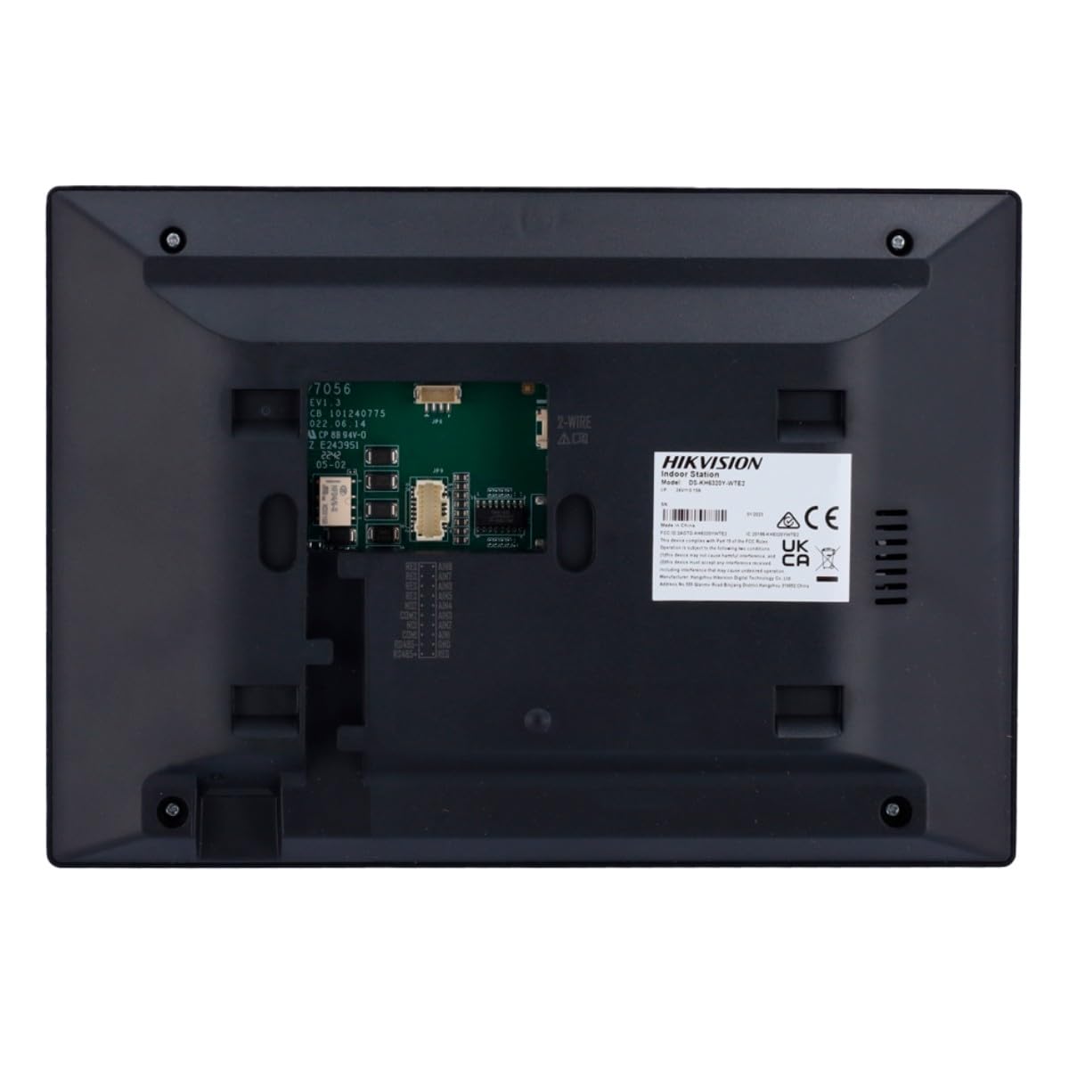 Monitor de videoportero Hikvision TFT táctil de 7" Negro - DS-KH6320Y-WTE2