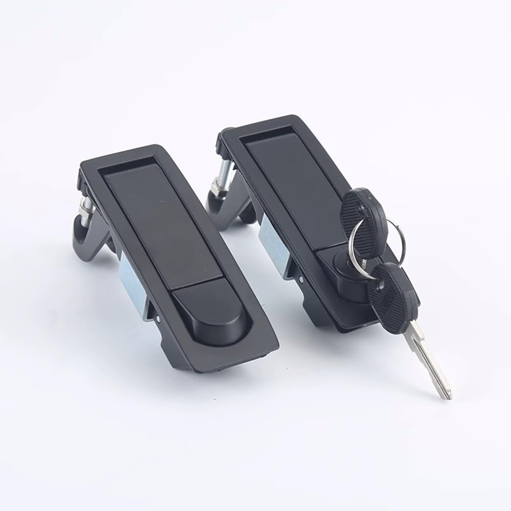 Serrure de porte à levier réglable loquet à compression sans clé pour boîte de rangement