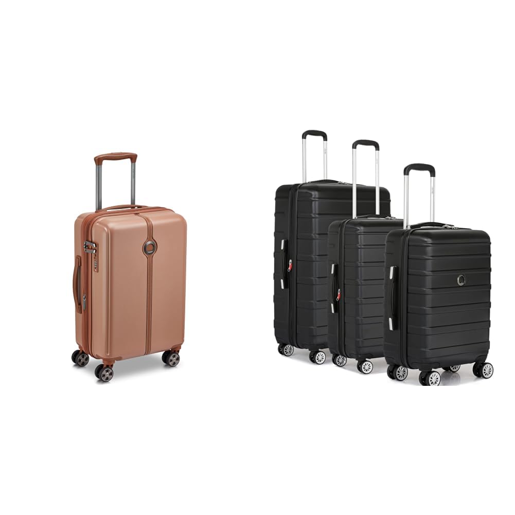 Bianca 55 cms Small Cabin ABS/Polycarbonate Hard Sided 8 Wheels and Expandable Spinner + Margot Trolley Bags Set of 3 Cabin, Medium & Large Luggage Premium Hardside-image-12