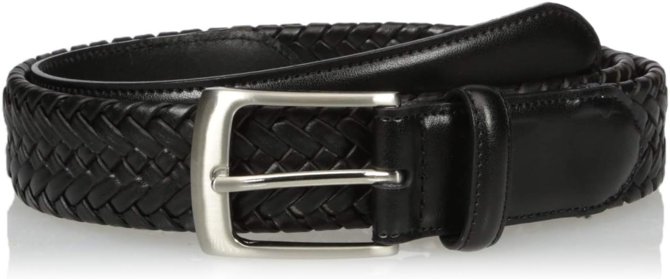 PGA Tour Men's Leather Stretch Braid Belt