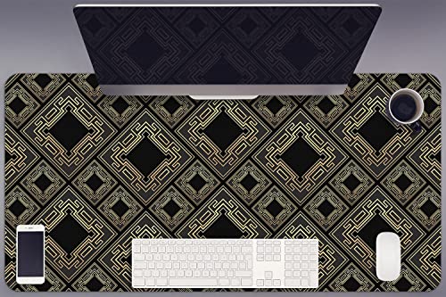 Couverture de bureau 45x90 cm en vinyle PVC imperméable style carrelage