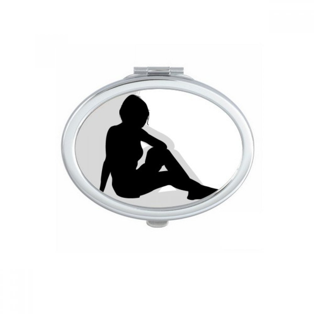 Miroir portable mignon silhouette de femme à offrir en cadeau d'anniversaire original