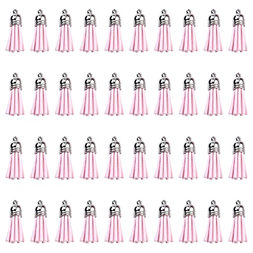 SUNNYCLUE 100 Pezzi Ciondoli in Pelle con Nappe