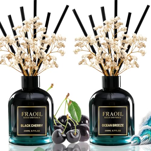 Set Difusor Aromas Cereza Negra y Brisa Marina 200 ml