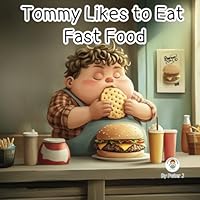 Tommy likes to eat Fast Food.: A book for kids about alimentation. Being Healthy. Human Body. Nutrition. Eating clean for children. B0F6646KH9 Book Cover