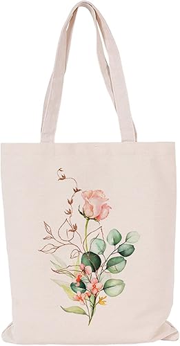 Bolsa de lona botánica floral para mujeres profesoras, bolsas de comestibles reutilizables, bonitas bolsas de mano para gatos estéticas para compras