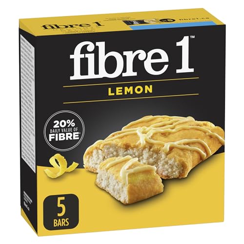 Fibre 1 Delights Bar Lemon Flavour 5ct 125g/4.4oz (Imported from Canada)