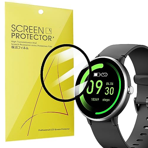 Compatible with Digeehot Smart Watch Screen Protector, [3 Pack] Lamshaw Full Coverage PET 3D Clear Film Compatible for Digeehot H39r smartwatch/MgaoLo H39R Kids Smart Watch