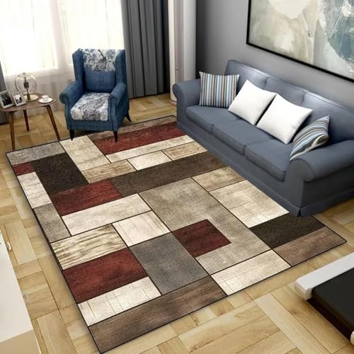 Tapis géométrique de salon décoration de maison rétro haute qualité
