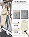 VXVGER Winter Coats for Women-Puffer Jacket Hooded Warm Winter Long Coat Thickened Down Alternative Jacket Outwear, Beige, M