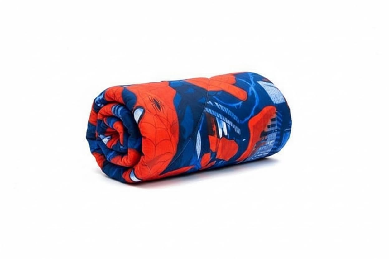 Aroma Brand Microfiber All Seasons Collection Single Bed Kids Bed Blanket | Cartoon Printed Dohar for Kids Boy & Girls | Soft Children Comforter | All Seasons Blanket (60 x 90 in) (Red Spiderr)-image-47