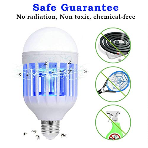 image for pzqzmar Bug Zapper Light Bulb, 2 in 1 Mosquito Killer Lamp LED Electro