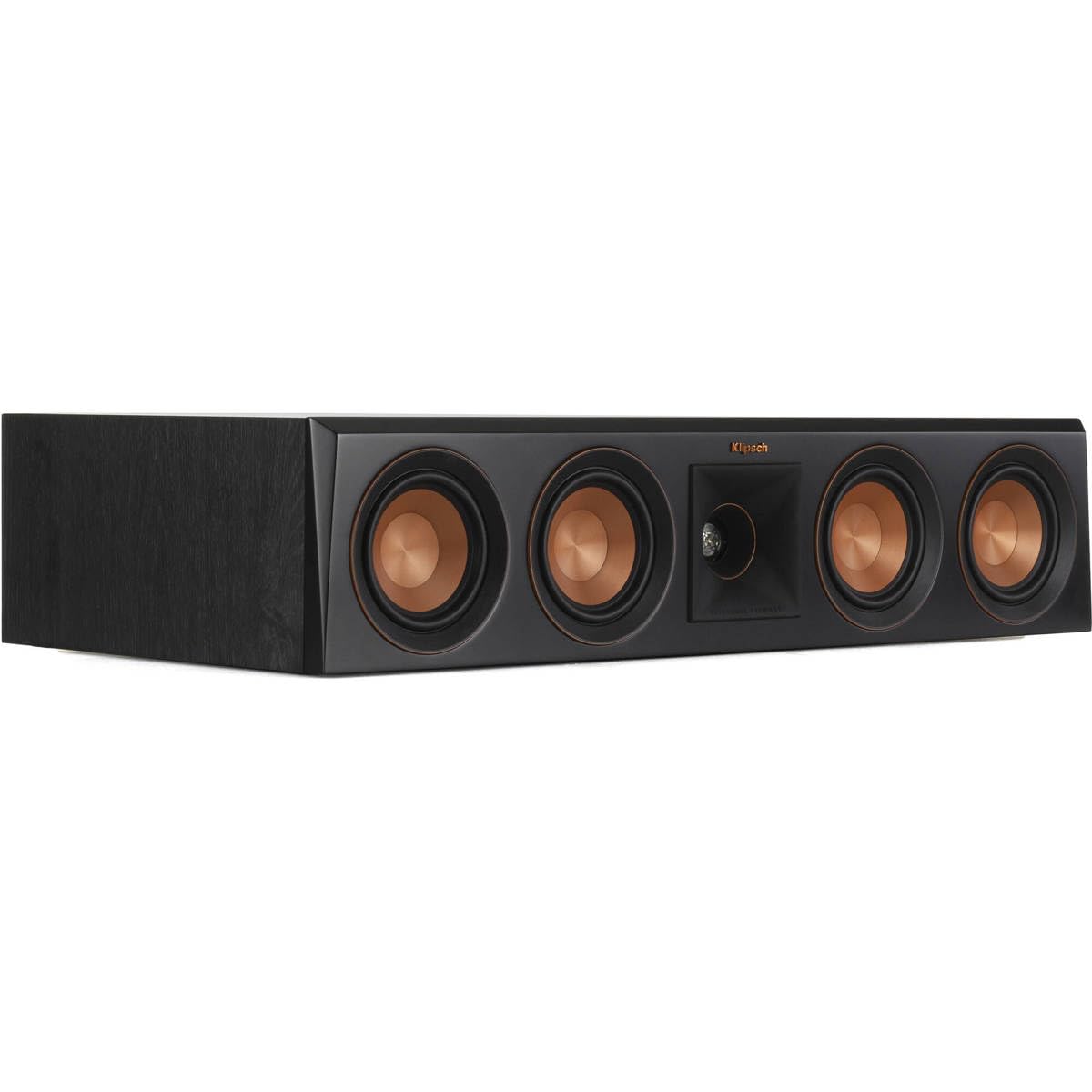 Klipsch Reference Premiere RP-404C II Center Channel Speaker with Shallow-Depth Sealed Design and 4ā Cerametallic Woofer for Crystal-Clear Home Theater Dialogue in Ebony