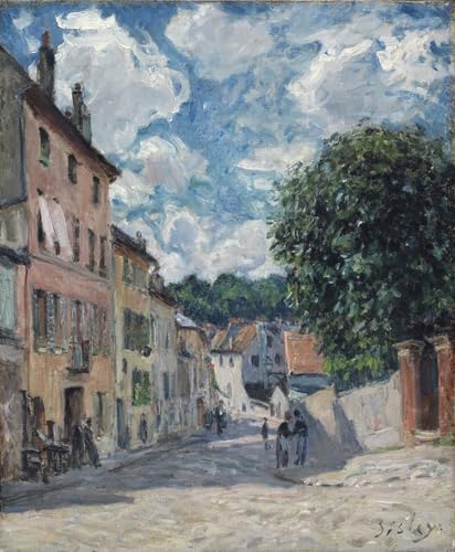 Tableau Alfred Sisley Port Marly impression d'art mural vintage 60x90cm