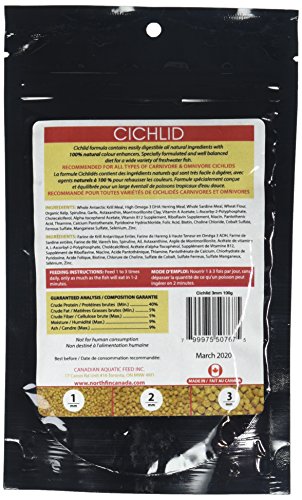 Northfin Food Cichlid Formula 3Mm Pellet 100 Gram Package #TOP1