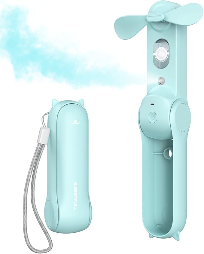 SWEETFULL Misting Fan, Portable, Handheld Personal Mister