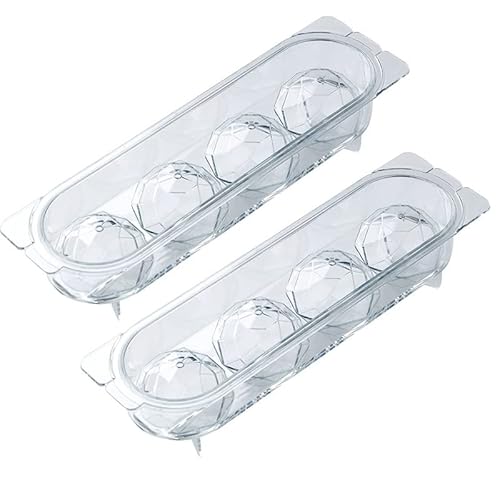 2個セット 丸氷 製氷皿 丸い氷を作る製氷器 氷作る容器 ダイヤモンドアイスボール作成モールド 繰り返し使えるカクテル 透明氷 溶けにくい ウイスキー 氷 ロックアイス 大きい氷 自宅も簡単に作れる ウイスキー 氷 ロックアイス アイスクリーム ジュース