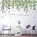 Sticker Mural Feuilles de Vigne d'Eucalyptus Plantes Vertes Décor, d'Art Mural Aquarelle Amovible Autocollant Mural, Peler et Coller Décoration Murale Art pour Salon Bureau Salle de Bain