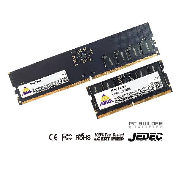 Neo Forza 16GB DDR5 4800MHz PC5-38400 CL40 SODIMM 1.1V 262-Pin