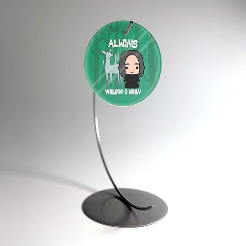 Miniatura 3 de Harry Potter Always Doe Personalizado Snape 3.5 pulgadas Starfire Prints colgante accesorio de impresión de vidrio Ideal para regalar y