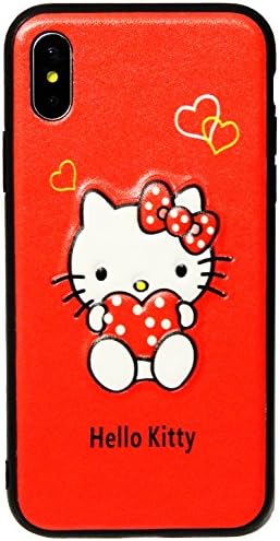 3D Hello Kitty Hybrid case Drop Proof and Shockproof for iPhone X/iPhone 10 (5.8 in) - Retail Packaging (IPXHYKT)