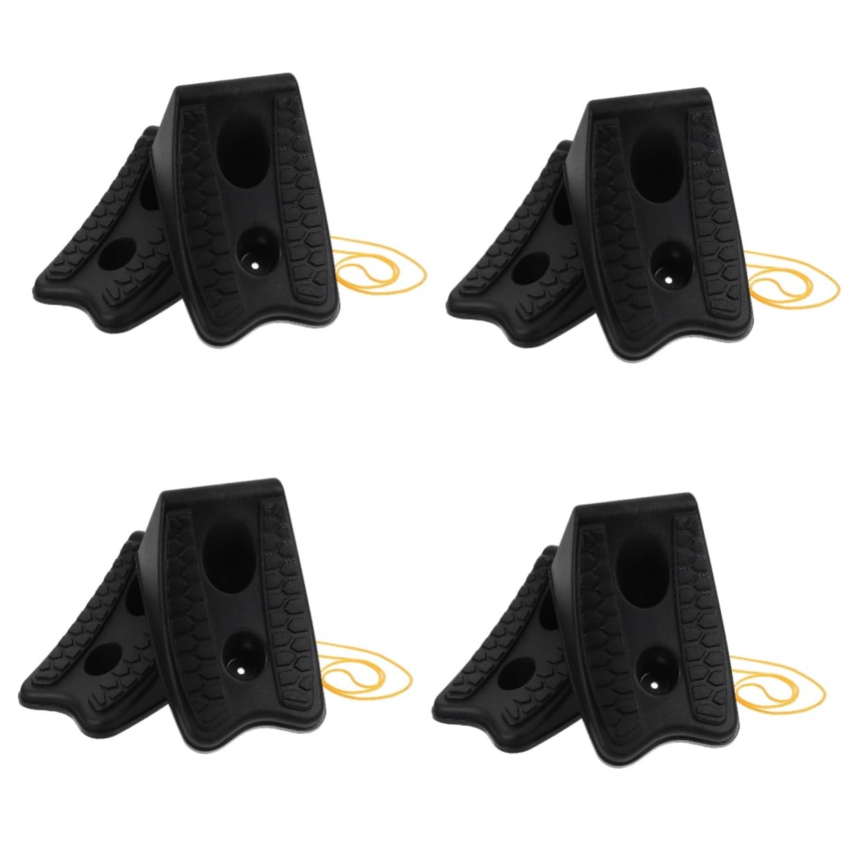 iplusmile 8 STK Autoreifen-Stoppblock Radstopp Befestigungsblock für Fahrzeugreifen Reifenstopper für Motorräder Radstabilisator Anhänger die Autos Autokeil robuster Radblock Radkeil Gummi