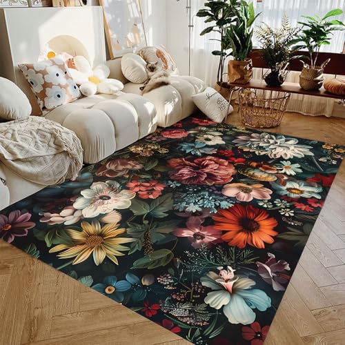Tapis de balcon antidérapant fleurs mignonnes pour sol mouillé - 2
