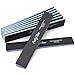 PrettyClaw | 10pc Professional Nail File 100/100 Grit Black Rectangle Acrylic Nail Files Plastic Center Double Sided Emery Board for Nails Washable 7 inch Nail File