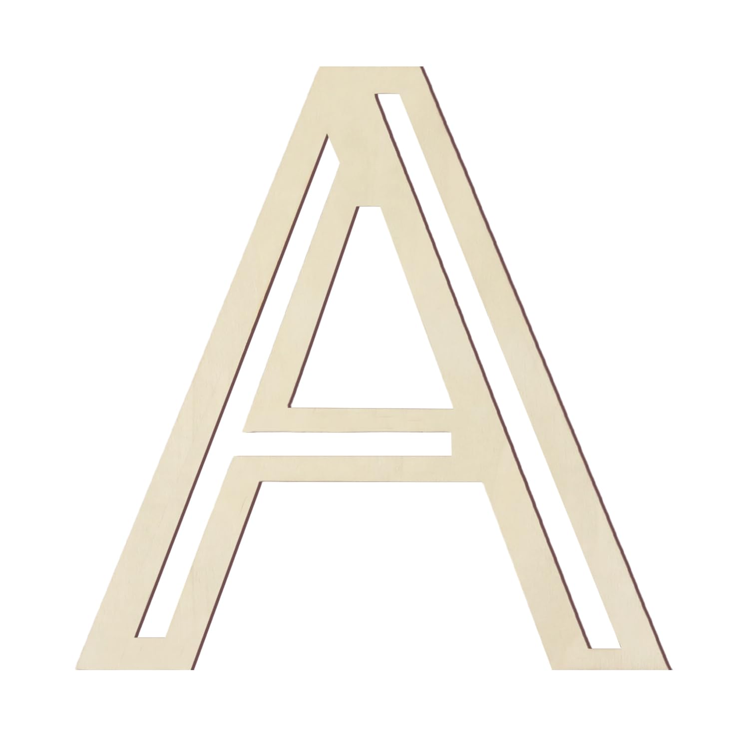 Wooden Letters 8 Inch for Crafts, Hollow Cut Wood Letters A Cutout Unfinished Alphabet Wooden Letters for Wall Decor DIY Painting Home Party Nursery