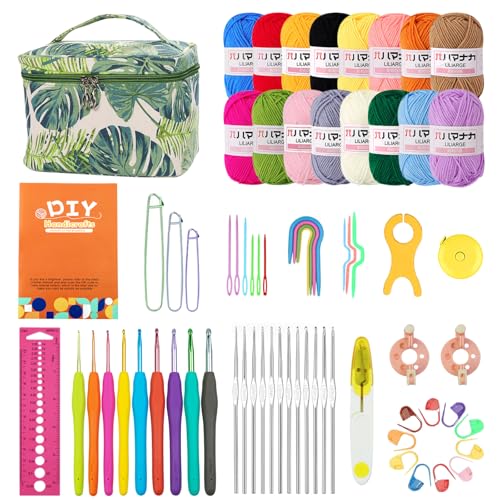 Un Regalo che Trasmette Amore: Il set uncinetto completo è un regalo creativo, perfetto da regalare a una persona speciale in occasione di una ricorrenza speciale; rilassati e entra nel meraviglioso mondo del crochet