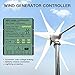 Smaraad MPPT Wind Turbine Charge Controller 12V/24V Auto Match, Mini Wind Generator Controller with IP67 Waterproof Suitable for 300W 400W 500W 600W Wind Turbine System, 3.1x3.2x2.6 Inches