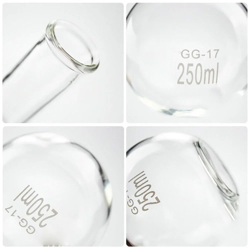 Laborgeräte und -ausrüstung 1 STÜCKE Laborglas 100 ml-2000 ml Runder/flacher Boden Langer Glaskolben for Laborexperiment(500ml flat)