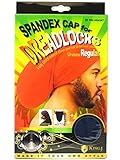 King.J Regular Size Unisex Spandex Cap For Dreadlocks (Navy Blue)
