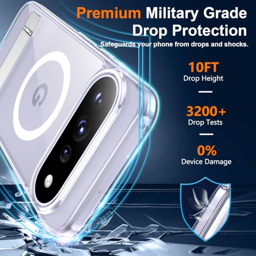Image of SPIDERCASE Magnetic for Google Pixel 11 Case,with Stand,Clear
