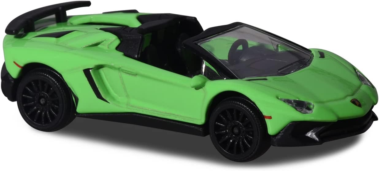 Majorette-Other License Coche de Juguete en Miniatura, para Niños a Partir de 3 Años, Con suspensión y sistema de giro libre de ruedas, Modelo y Color Aleatorio, 1 Unidad de 7.5 cm, (212053100)