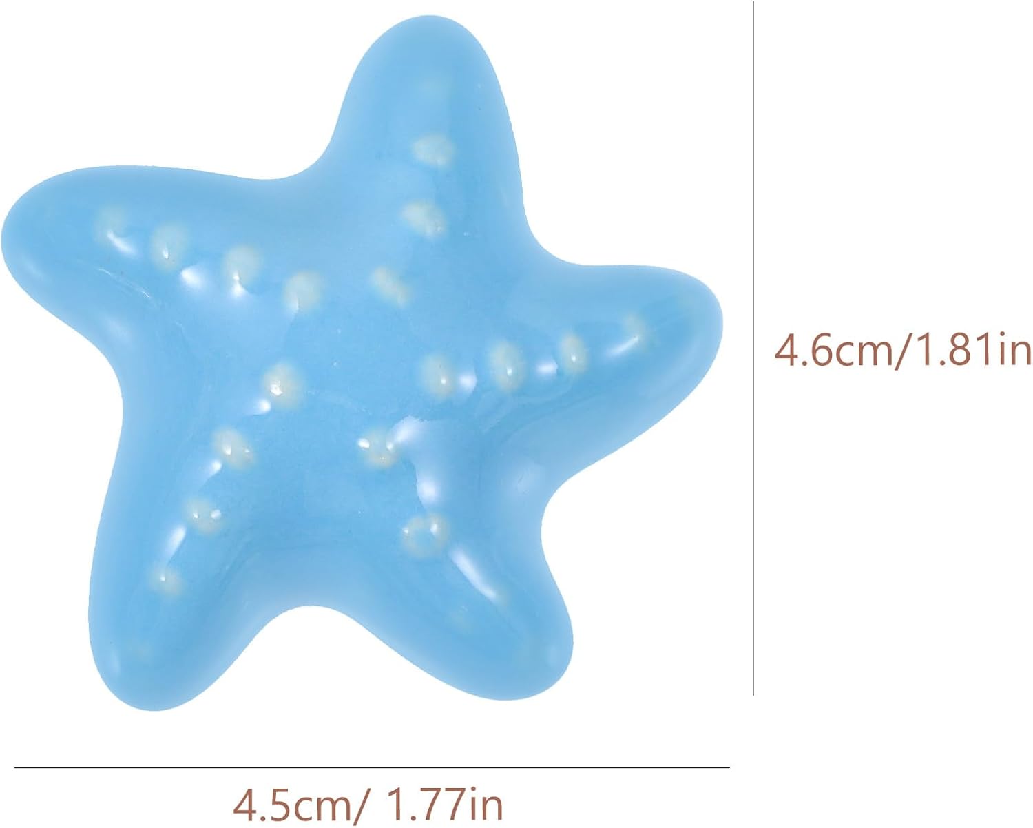 Ocean-Inspired Ceramic Drawer Knobs Set, Blue Shell Design Cabinet Pull Handles for ' Room, Novelty Wardrobe Door Handles for Boys, Decorative Furniture Accessories