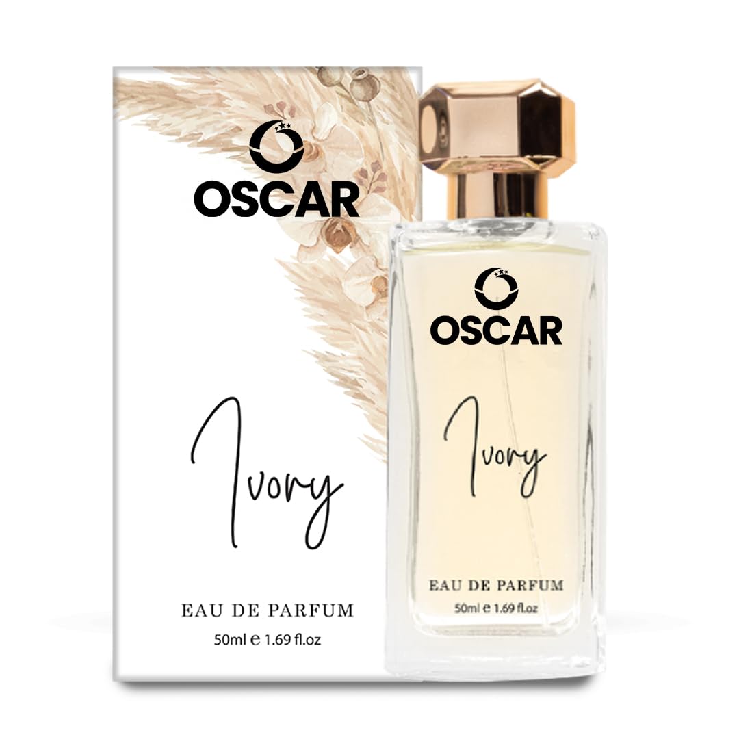 Ivory Eau De Parfum Woman, 50ml | Long Lasting Perfume for Women | Premium Luxury Fragrance Scent | Aromatic Blend of Bergamot, Woody, Patchouli | Long Lasting Smell