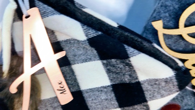 Watch Christmas Stocking Name Tags & Initials by Stocking Factory on ...