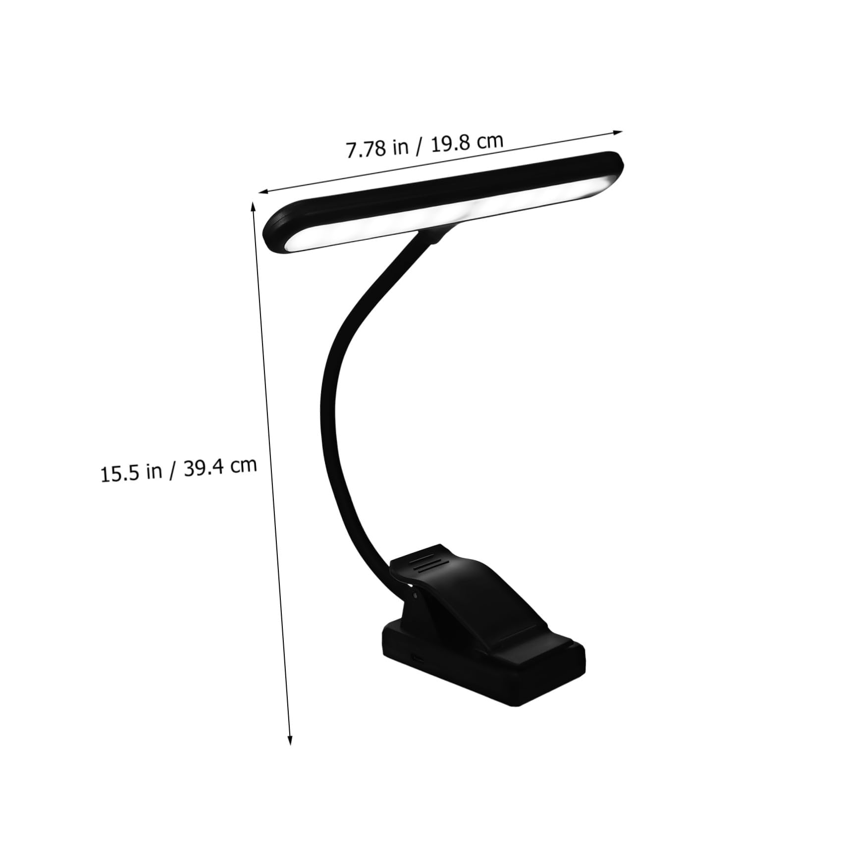 Lámpara de Lectura USB Clip Xy-2069, 27 Luces y 6 Niveles