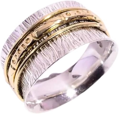 BohoSilverCraft Spinner Ring, Handmade Ring, Chunky Spin Rings, Statement Ring, Fidget Spinner Ring, Anxiety Spinner Ring, Yoga Ring Women, Gift For