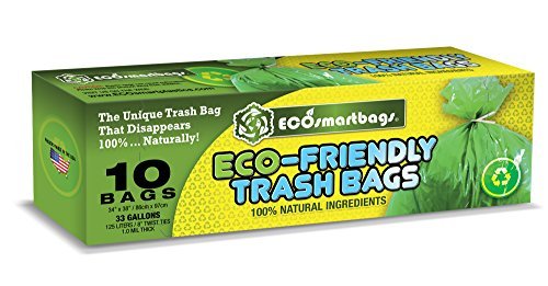 Eco-smartbags Biodegradable Trash Bags, Leaf Green, 1 Pound by Eco-Smartbags