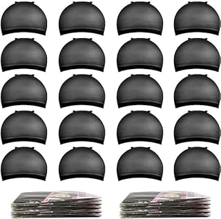 قبعات شعر مستعار شبكية لون اسود عشرين 20 قطعة