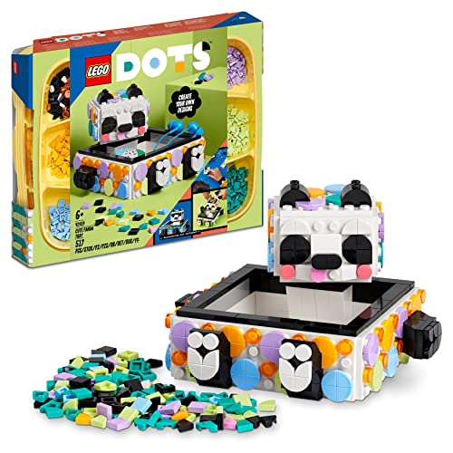 LEGO 41959 DOTS Panda Ablageschale, Mosaik Bastelset für Schmuckkästchen,...
