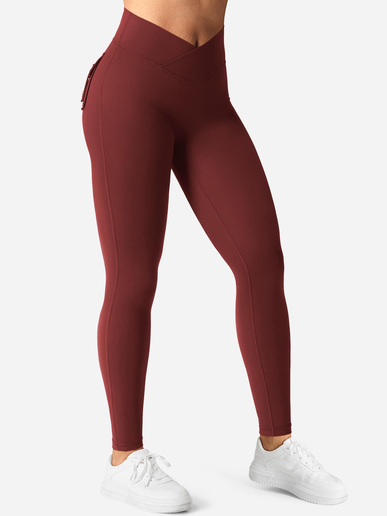 YEOREO CoreFlex - Leggings deportivos para mujer con bolsillos en V, cintura en V, para gimnasio, levantamiento de glúteos, entrenamiento, yoga, fitness